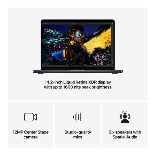 Apple MacBook Pro 14" Z1FE000NK (Late 2024) 14.2" Laptop Computer - Space Black - Image 6
