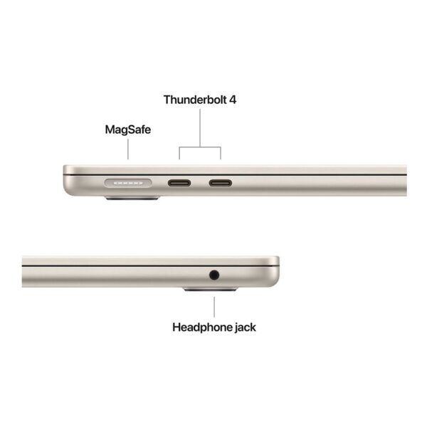 Apple MacBook Air 13" MW0Y3LL/A (Early 2025) 13.6" Laptop Computer - Starlight - Image 6